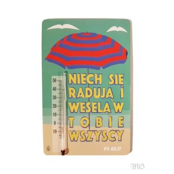Termometr - Niech się radują - parasol