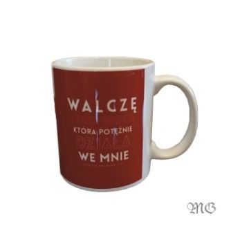 Kubek ceramiczny MG - Walczę Jego mocą