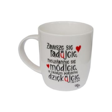 Kubek ceramiczny - Zawsze się radujcie