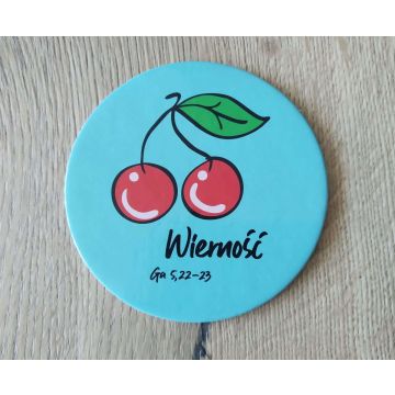Podkładka korkowa okrągła - Wierność