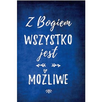 Kartka promise - Z Bogiem wszystko jest możliwe
