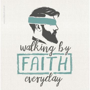 Podstawka korkowa AF - Walking by Faith mężczyzna