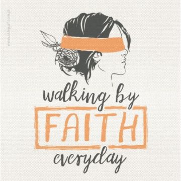 Podstawka korkowa AF - Walking by Faith - kobieta