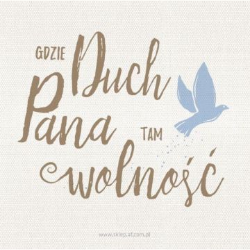Podstawka korkowa AF - Gdzie Duch Pana tam wolność