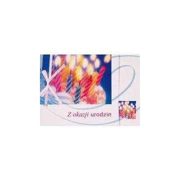 Kartka z kokardką - z okazji urodzin