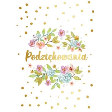 Karnet - Podziękowania PR-186