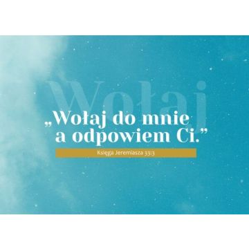 Karnet - Wołaj do mnie - niebo
