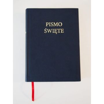 Nowa Biblia gdańska ekoskóra miękka,GRANAT wycięci