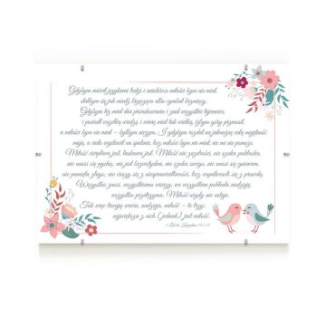 Antyrama z wersetem - gdybym kwiaty