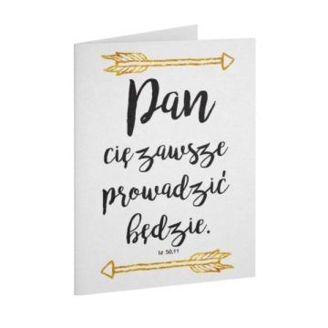 A Kartka składana - Pan cię zawsze - tekst