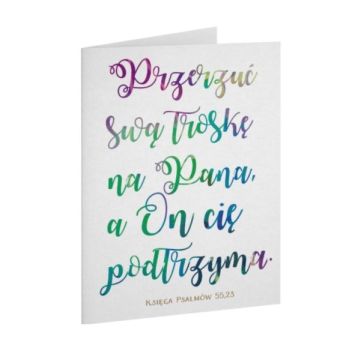 A Kartka składana - Przerzuć swą troskę - nowy