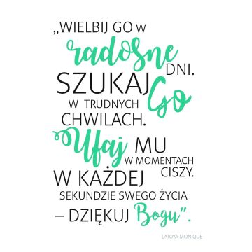 A Kartka składana - Wielbij Go w radosne dni