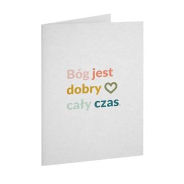 A Kartka składana - Bóg jest dobry