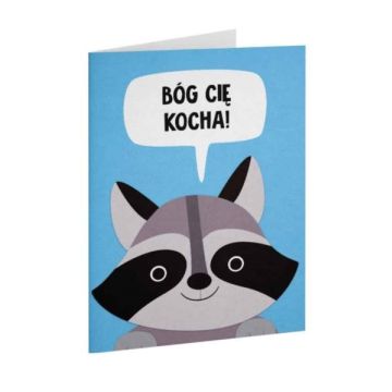 A Kartka składana - Bóg Cię kocha - szop