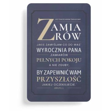 Magnes na lodówkę - Jestem bowiem świadomy GRANAT