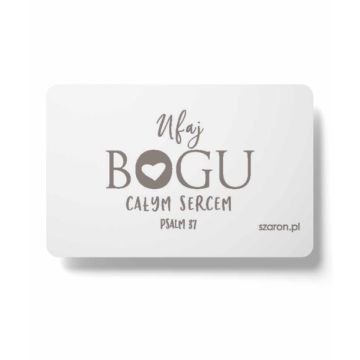 Magnes na lodówkę - Ufaj Bogu całym sercem