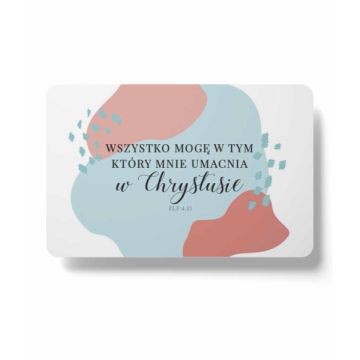 Magnes na lodówkę - Wszystko mogę w tym łaty