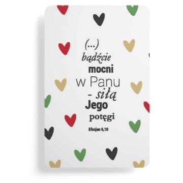 Magnes na lodówkę - Bądźcie mocni w Panu