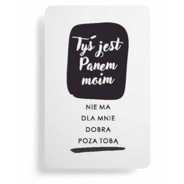 Magnes na lodówkę - Tyś jest Panem moim - ciemny