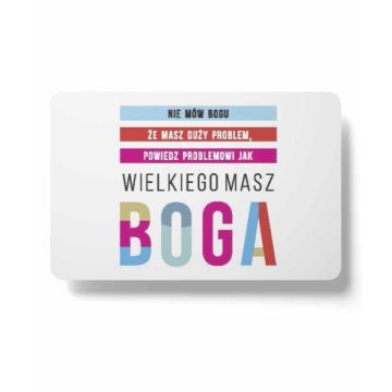 Magnes na lodówkę - Nie mów Bogu