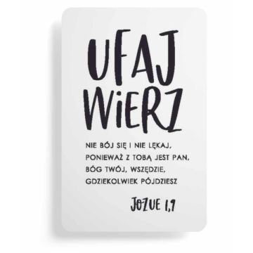 Magnes na lodówkę - Ufaj wierz