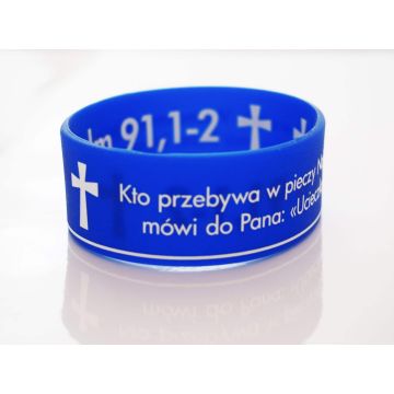 Opaska silikonowa - GRUBA - Kto Przebywa Psalm 91