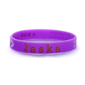 Opaska silikonowa - łaska - fiolet