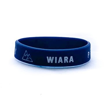 Opaska silikonowa dzieci - Wiara - granat