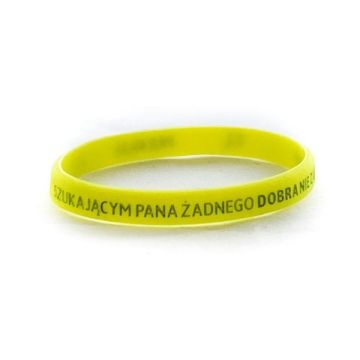 Opaska silikonowa dzieci - Szukającym - ziel wąska