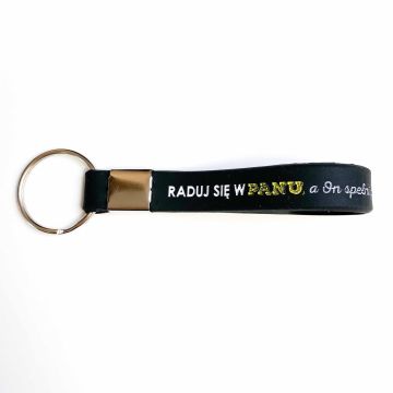 Brelok silikonowy - Raduj się w Panu