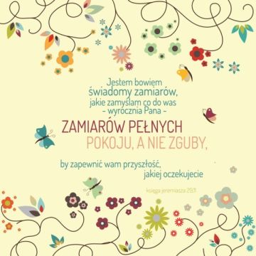 Podstawka korkowa - Jestem Bowiem kwiaty