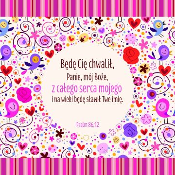 Podstawka korkowa - Będę cię chwalił