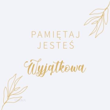 Podstawka korkowa - Pamiętaj jesteś wyjątkowa
