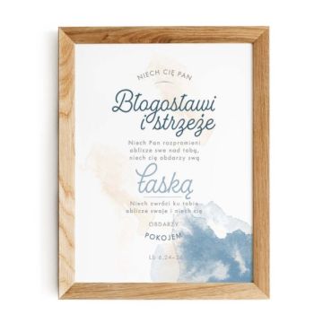 Plakat A4 - Błogosławieństwo akwarela