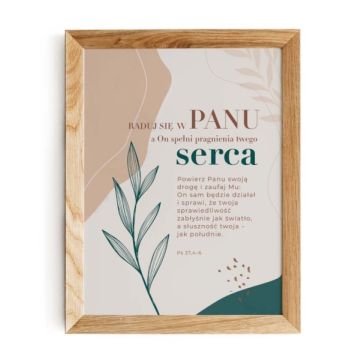 Plakat A4 - Raduj się w Panu Liście