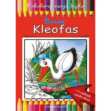 Bocian Kleofas - kolorowanka