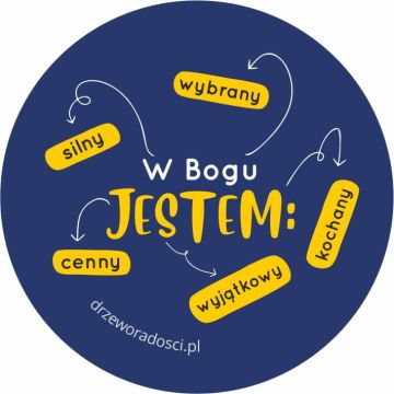 Magnes okrągły - W Bogu jestem -  ciemny