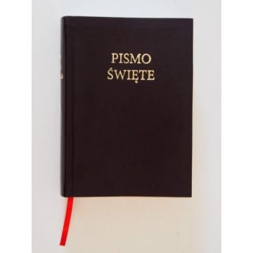 Nowa Biblia gdańska ekoskóra miękka, BRĄZ wycięcia