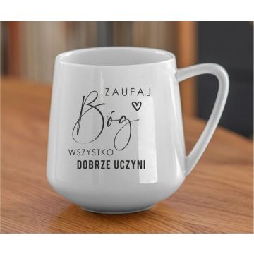 Kubek ceramiczny - Zaufaj Bóg wszystko
