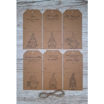 Bileciki prezentowe handmade 6 szt - ML