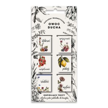 Zakładki Magnetyczne - Owoc Ducha - 6 sztuk