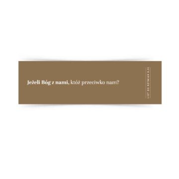 Zakładka duża - Jeżeli Bóg z nami
