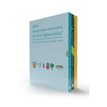 Dieta dr Ewy Dąbrowskiej - 3 książki - niebieska