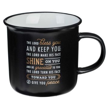 Kubek ceramiczny - Bless You and Keep You Black