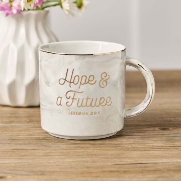 Kubek ceramiczny - Hope and a Future White