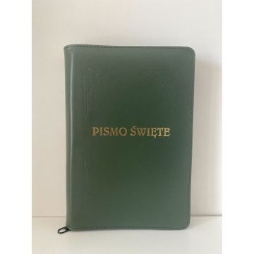 Biblia TB średnia - skóra - khaki - index