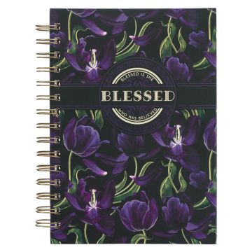 Notatnik na spirali - Blessed is She Purple