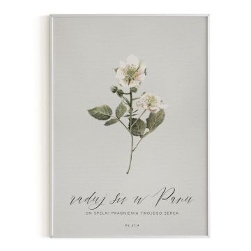 Plakat A3 - Raduj się w Panu - kwiat