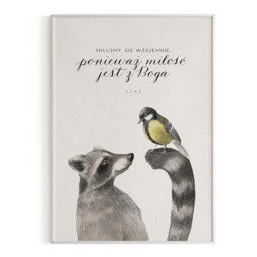 Plakat A3 - Miłujmy się wzajemnie - szop