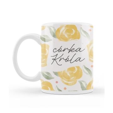 Kubek Szaron - Córka Króla - akwarela żółty